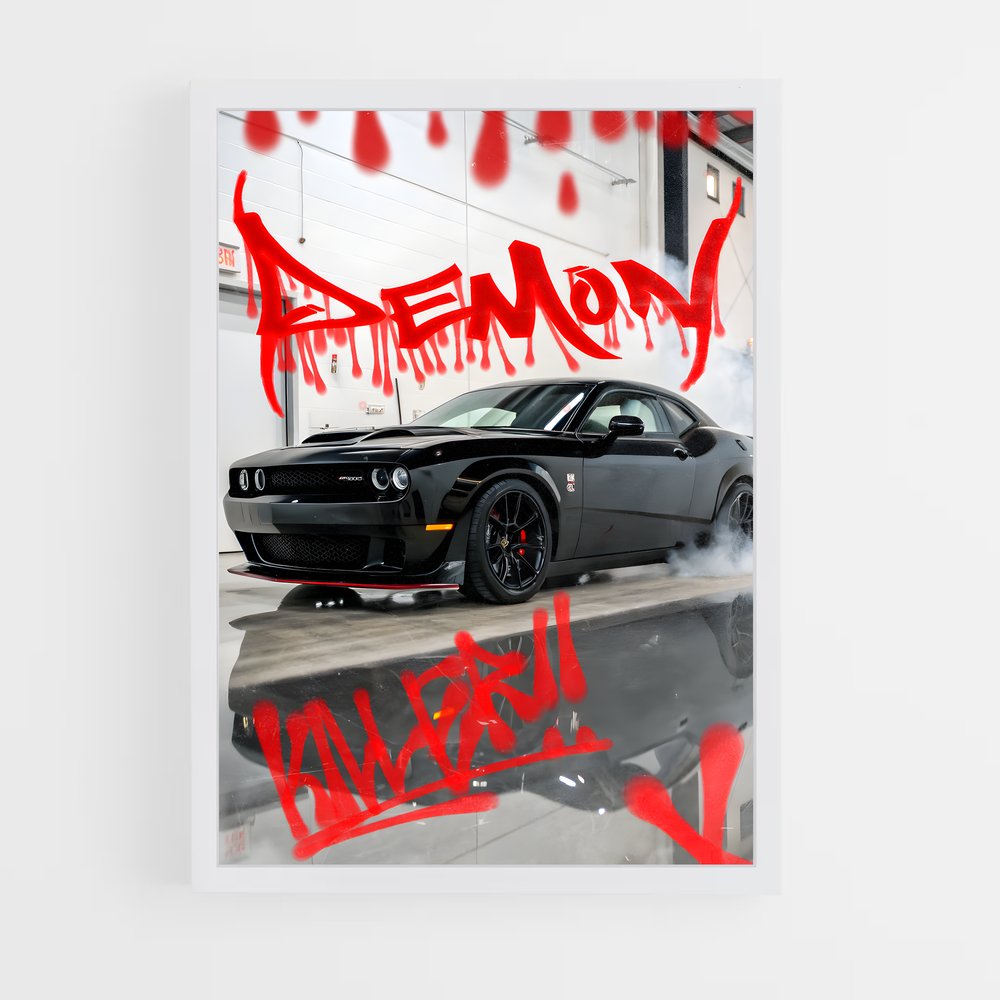 Poster Graffiti Demon 170 – affiche Dodge (vue 3)